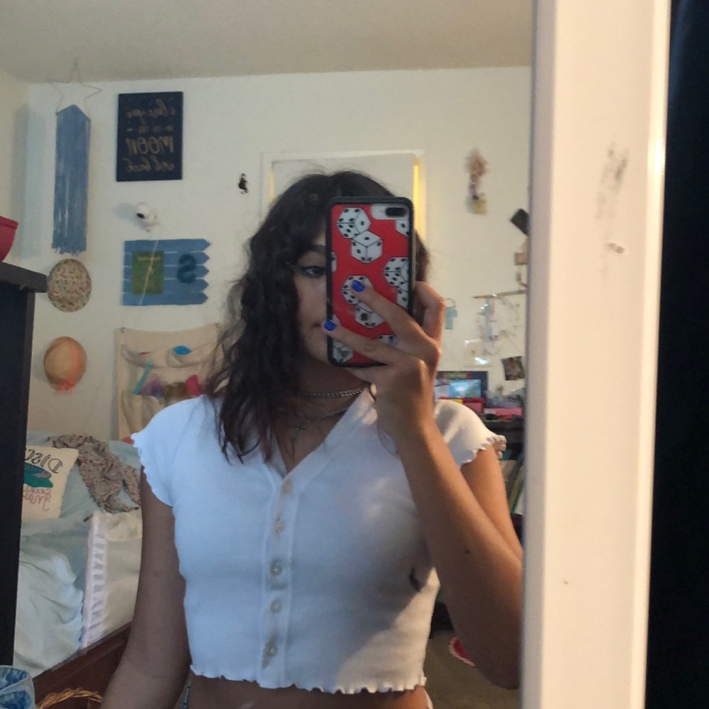 White Brandy Button Up - Picture 4 of 4